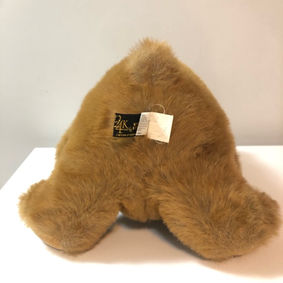 24K Polar Puff Special Effects 5718 Deedee Brown Bear 13" Plush Bow Ear Tag 1989 - Picture 14 of 16